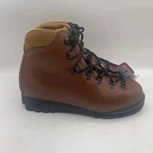 NWT Trionic Berghaus Attak Vtg Sz 40 US 7.5 Mountain Hiking Boots Brown Leather